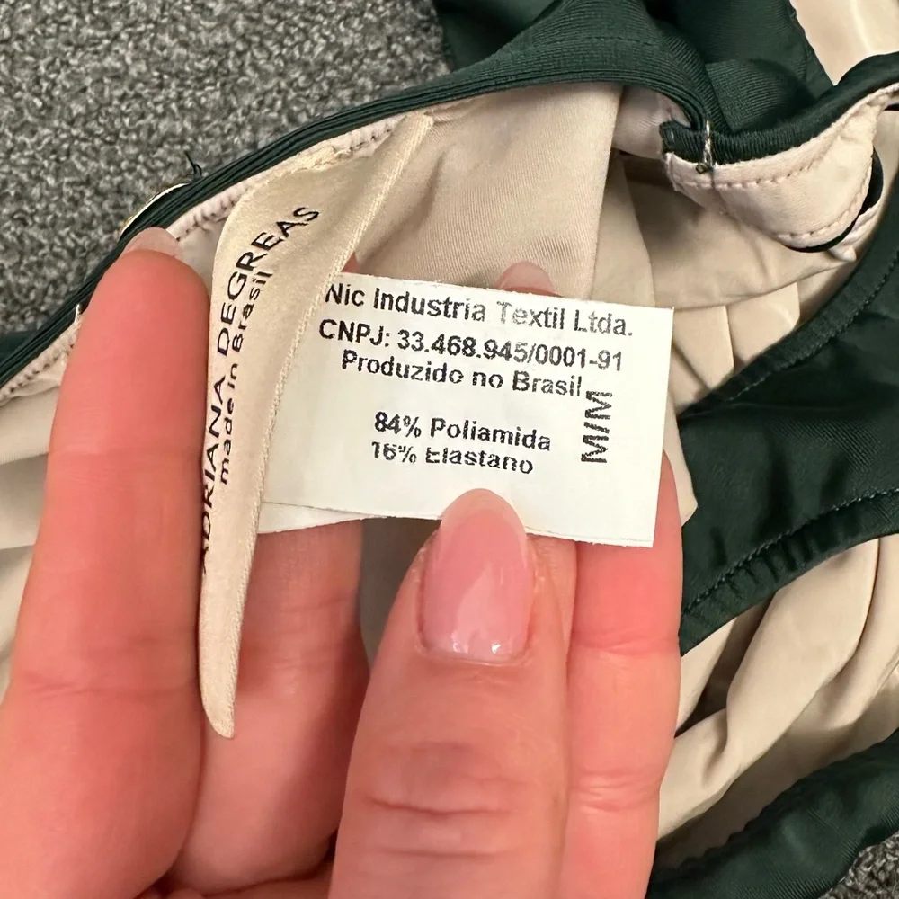 Adriana Degreas Low-Back Cutout Swimsuit in Dark Green - Picture 12 of 12